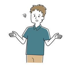 がっかりしている男性