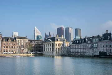 Obraz premium Hofvijver Binnenhof Den Haag, Zuid-Holland province, The Netherlands