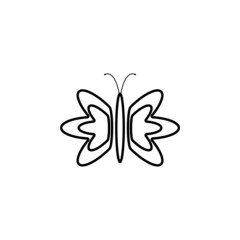 butterfly icon, fly vector, beautiful illustration