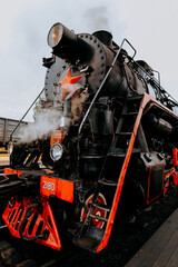 retro train old locomotive vintage