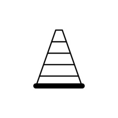 road cone icon, road vector, cone illustration