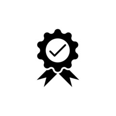 rosette icon, tag vector, quality illustration