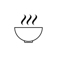 bowl icon, soup vector, cup illustration