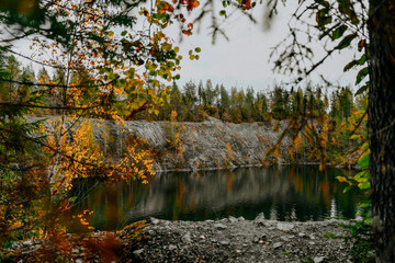 karelia autumn russia forest woods