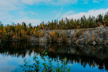 karelia autumn russia forest woods