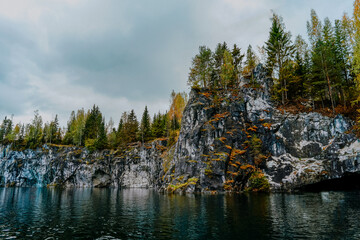 karelia autumn russia forest woods