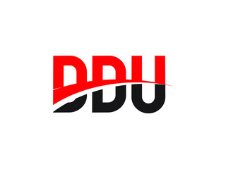 DDU Letter Initial Logo Design Vector Illustration