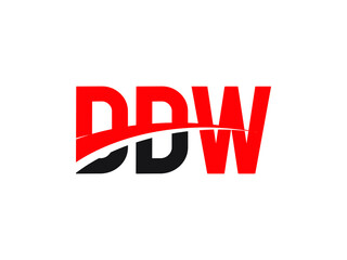 DDW Letter Initial Logo Design Vector Illustration