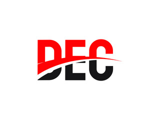 DEC Letter Initial Logo Design Vector Illustration