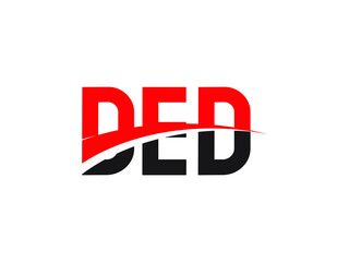 DED Letter Initial Logo Design Vector Illustration