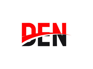 DEN Letter Initial Logo Design Vector Illustration
