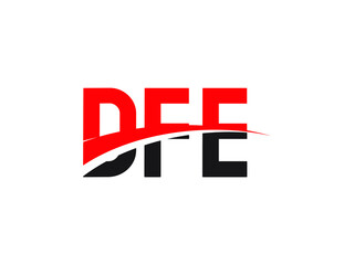 DFE Letter Initial Logo Design Vector Illustration