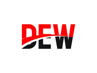DEW Letter Initial Logo Design Vector Illustration