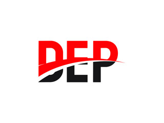 DEP Letter Initial Logo Design Vector Illustration