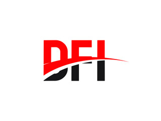 DFI Letter Initial Logo Design Vector Illustration