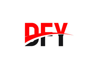 DFY Letter Initial Logo Design Vector Illustration