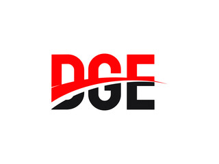 DGE Letter Initial Logo Design Vector Illustration