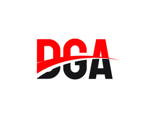 DGA Letter Initial Logo Design Vector Illustration