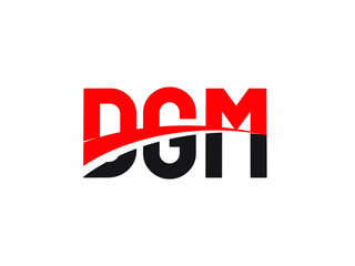 DGM Letter Initial Logo Design Vector Illustration