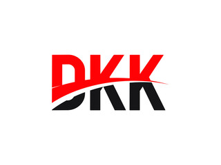 DKK Letter Initial Logo Design Vector Illustration