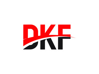 DKF Letter Initial Logo Design Vector Illustration