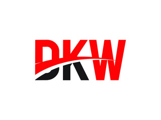 DKW Letter Initial Logo Design Vector Illustration