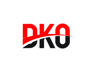 DKO Letter Initial Logo Design Vector Illustration