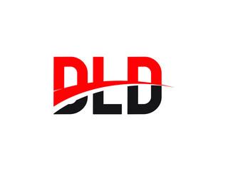 DLD Letter Initial Logo Design Vector Illustration