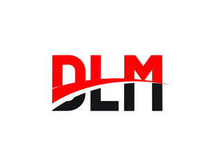 DLM Letter Initial Logo Design Vector Illustration