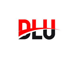 DLU Letter Initial Logo Design Vector Illustration