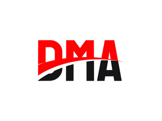 DMA Letter Initial Logo Design Vector Illustration