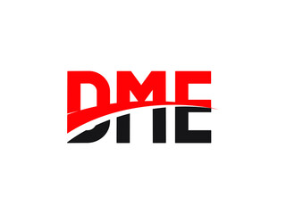 DME Letter Initial Logo Design Vector Illustration
