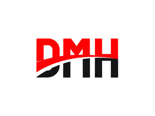 DMH Letter Initial Logo Design Vector Illustration