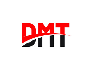 DMT Letter Initial Logo Design Vector Illustration