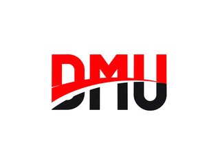 DMU Letter Initial Logo Design Vector Illustration