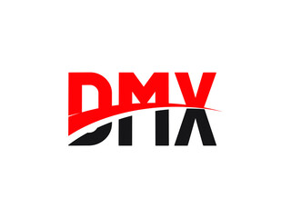 DMX Letter Initial Logo Design Vector Illustration