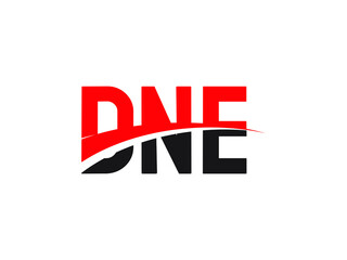 DNE Letter Initial Logo Design Vector Illustration