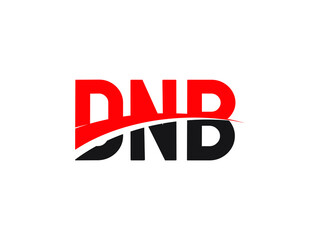 DNB Letter Initial Logo Design Vector Illustration