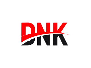 DNK Letter Initial Logo Design Vector Illustration
