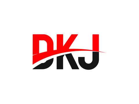 DKJ Letter Initial Logo Design Vector Illustration