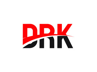 DRK Letter Initial Logo Design Vector Illustration