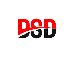 DSD Letter Initial Logo Design Vector Illustration