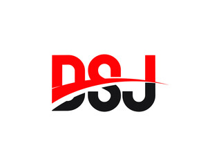 DSJ Letter Initial Logo Design Vector Illustration