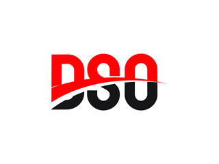 DSO Letter Initial Logo Design Vector Illustration