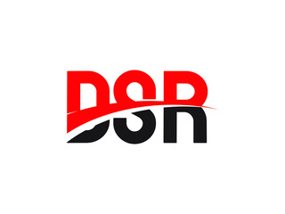 DSR Letter Initial Logo Design Vector Illustration