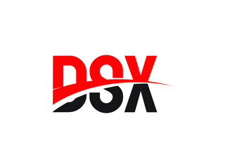 Fototapeta premium DSX Letter Initial Logo Design Vector Illustration