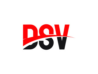 DSV Letter Initial Logo Design Vector Illustration