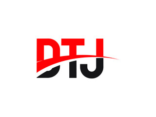 DTJ Letter Initial Logo Design Vector Illustration