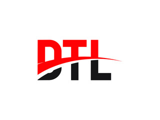 DTL Letter Initial Logo Design Vector Illustration