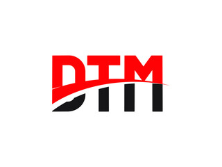 DTM Letter Initial Logo Design Vector Illustration